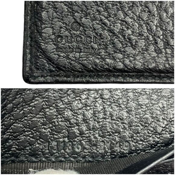 Gucci W Hook Bifold Wallet Interlocking #129078G27B - Picture 3 of 9